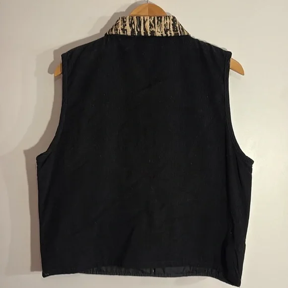 Vintage 80s 90s Tapestry Zebra Vest Woman’s Large - Picture 6 of 11